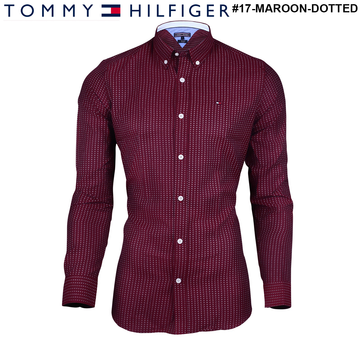 Maroon-Dotted